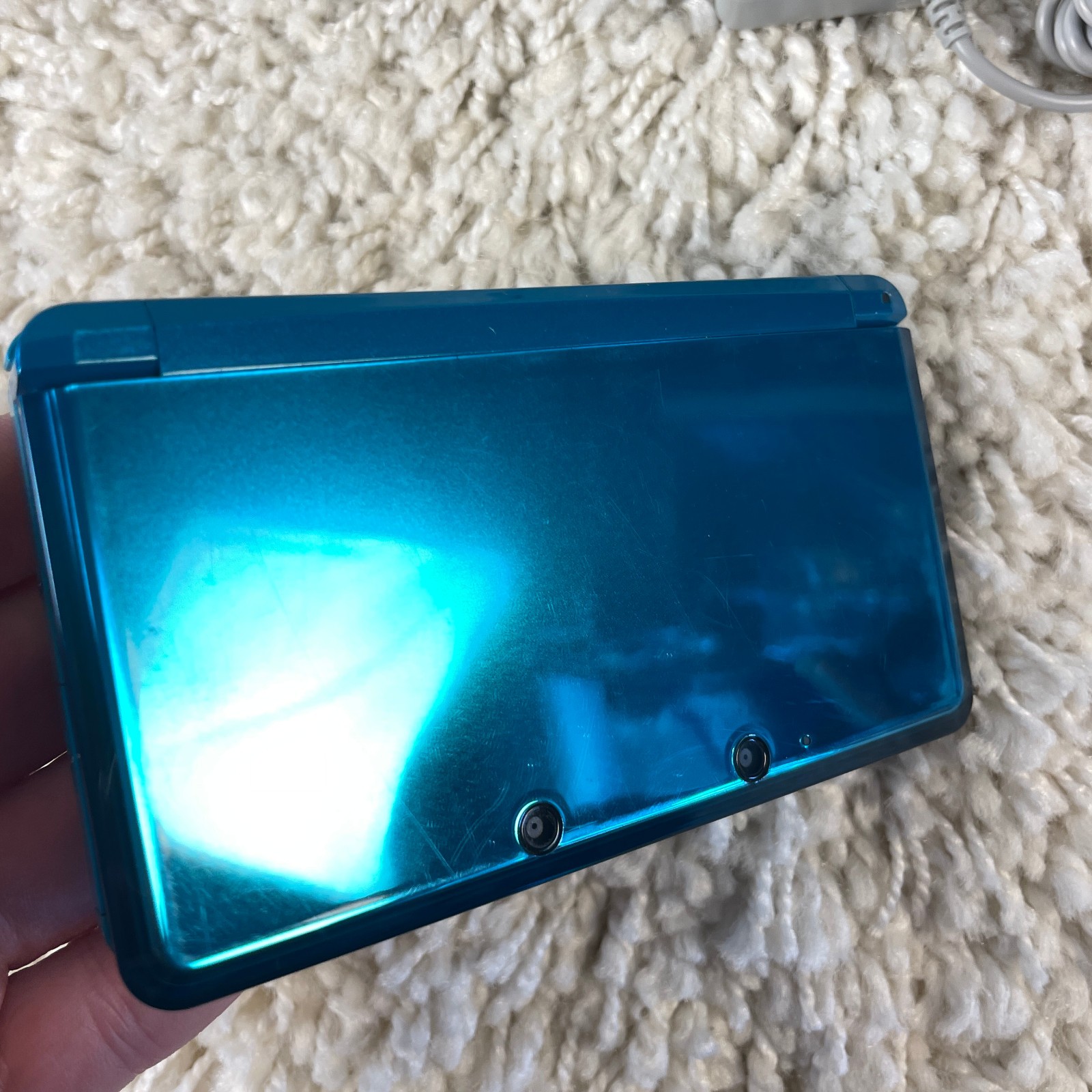 Nintendo 3DS Aqua Blue Handheld Handheld Console System CTR-001 Tested
