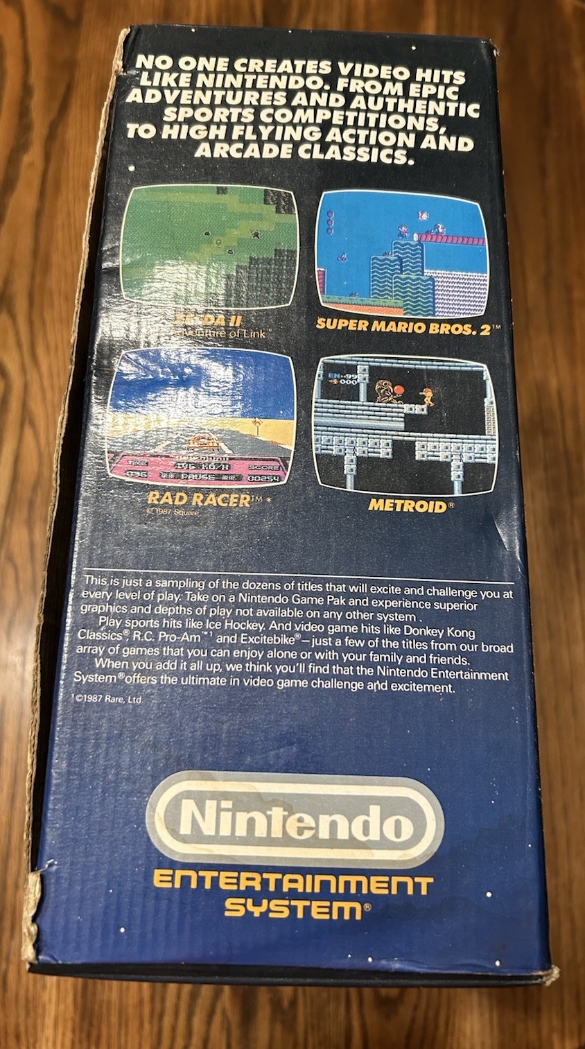 Nintendo NES Control Deck Console Complete In Box CIB Controllers Power READ