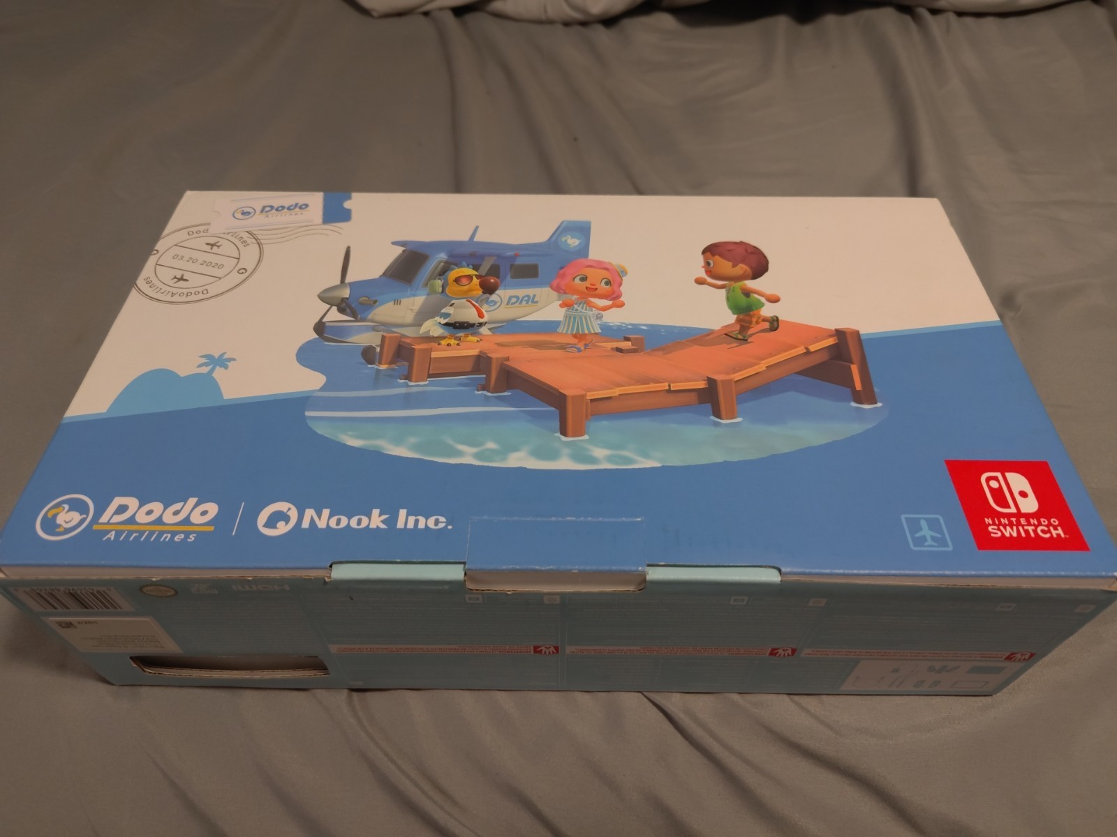 Nintendo Switch Animal Crossing Edition Console COMPLETE CIB CLEAN