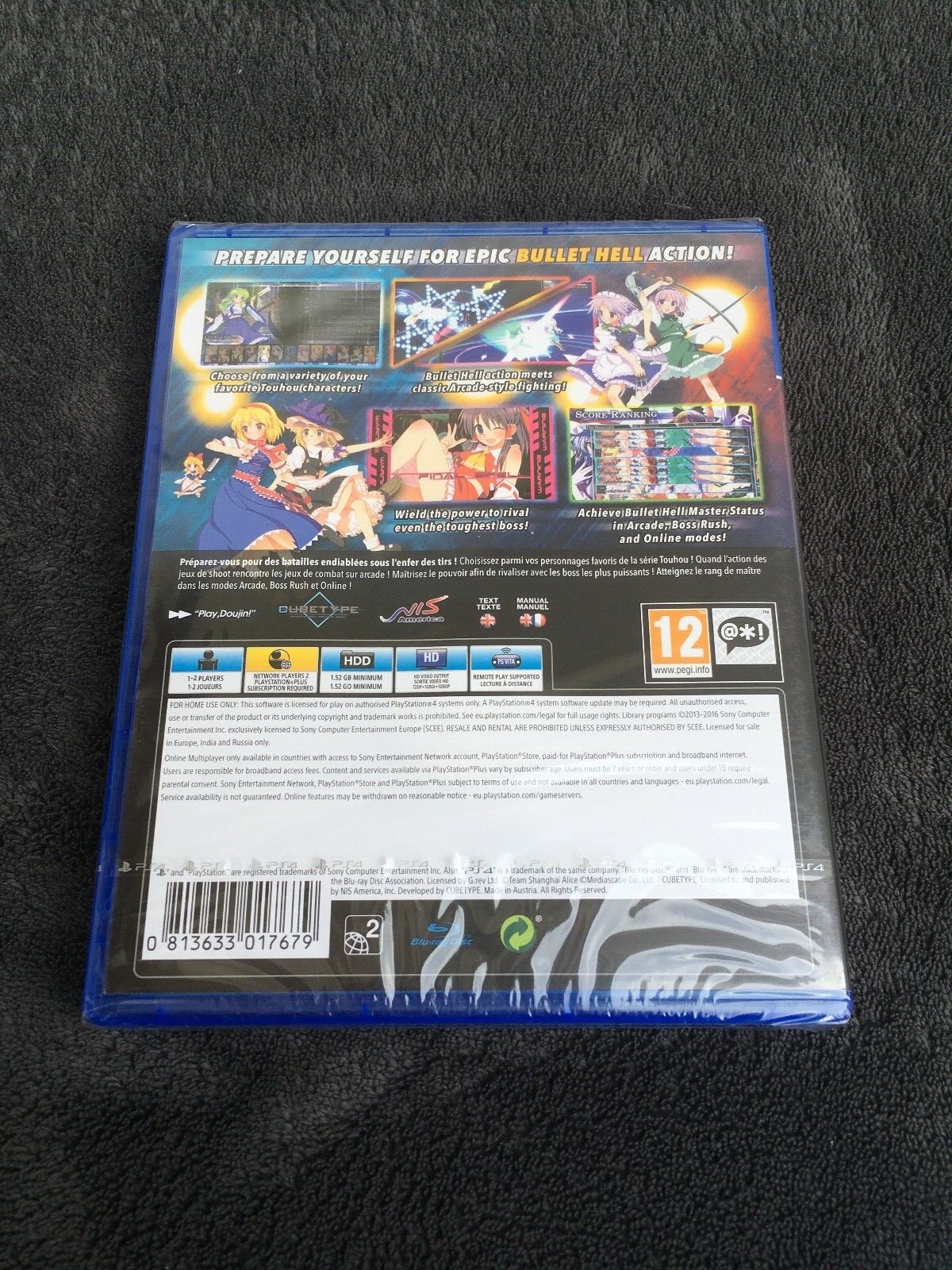 Ps4 Touhou Genso Rondo Bullet Ballet Pal Fr New Under Blister