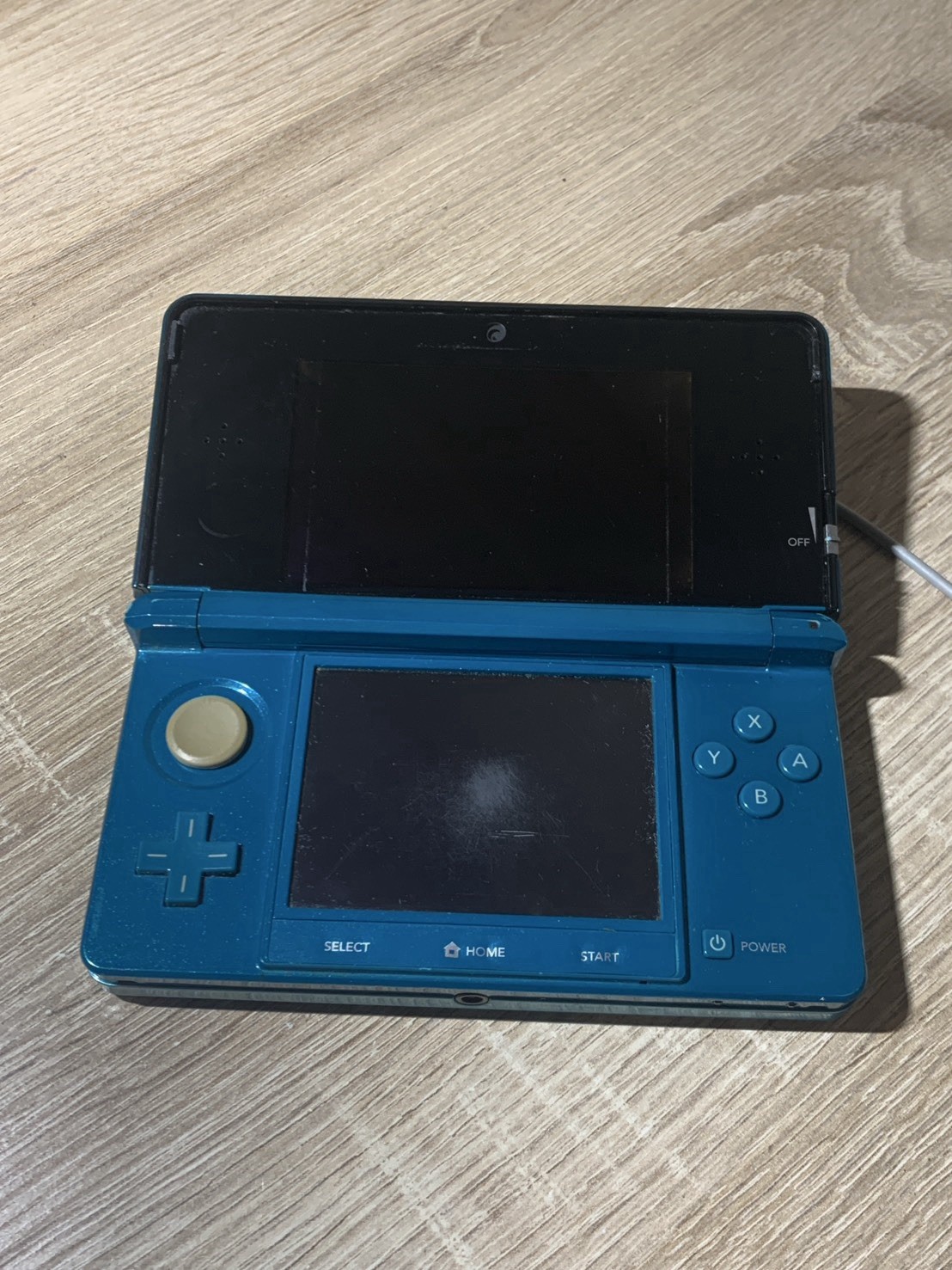 2360 Nintendo 3DS Aqua Blue For Parts