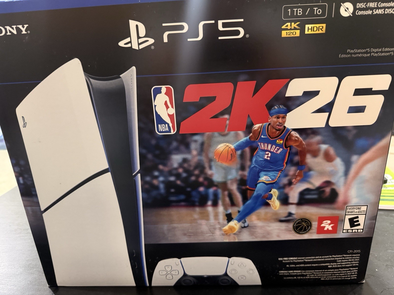 Sony PS5 PlayStation 5 Digital Edition 1TB 4K HDR NBA 2K26 Bundle CFI-2015
