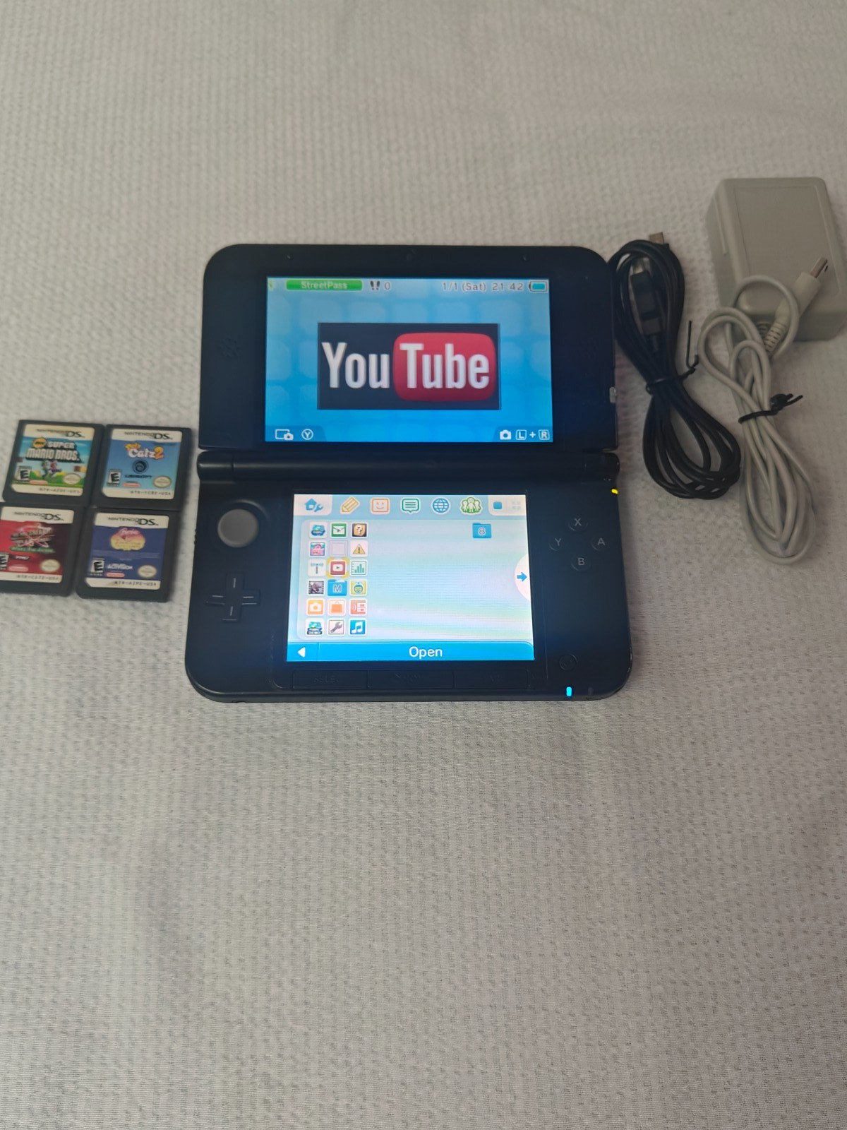 Nintendo 3DS XL Mario & Luigi Dream Team Silver Edition