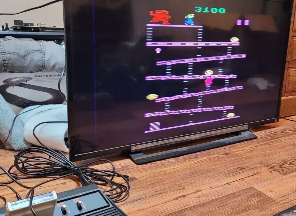 Atari 2600 CONSOLE Darth Vader Black Edition, CX2600A TESTED & Working Console