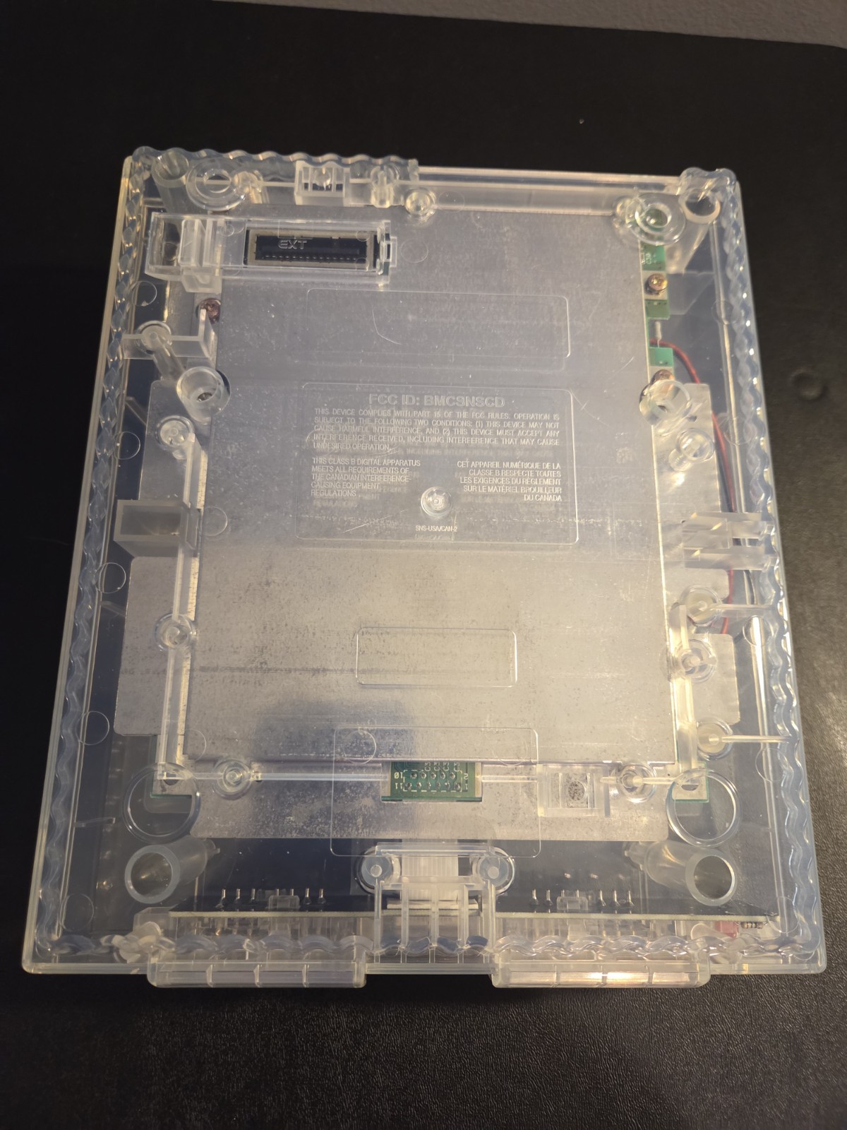 SNES Super Nintendo Clear Transparent Console w/ 2 clear controllers and cables