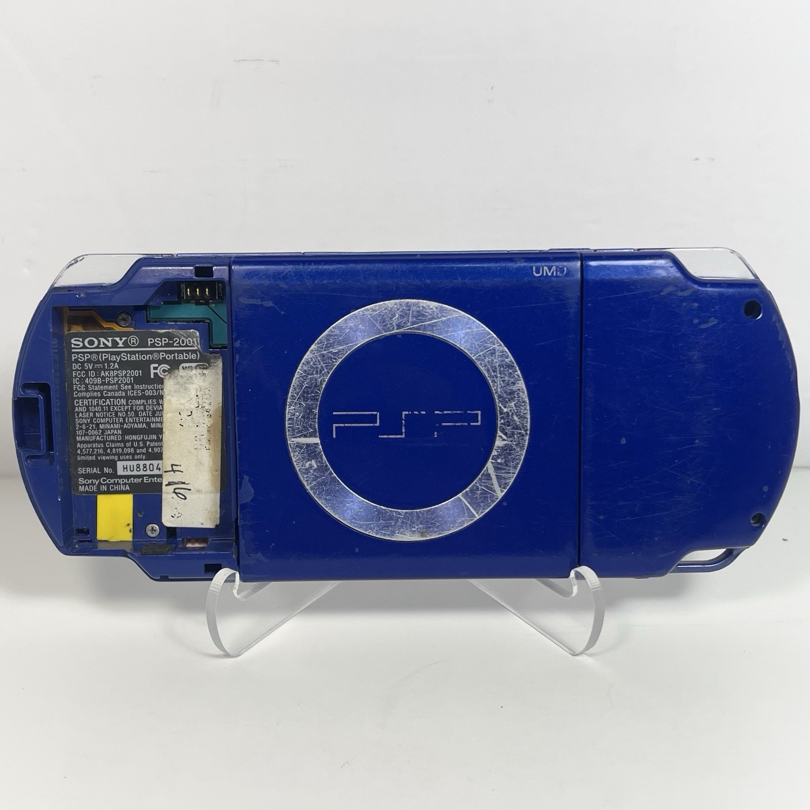 PSP-2001 Blue Playstation Portable Console FOR PARTS PSP 2000 (READ Doesnt Work)