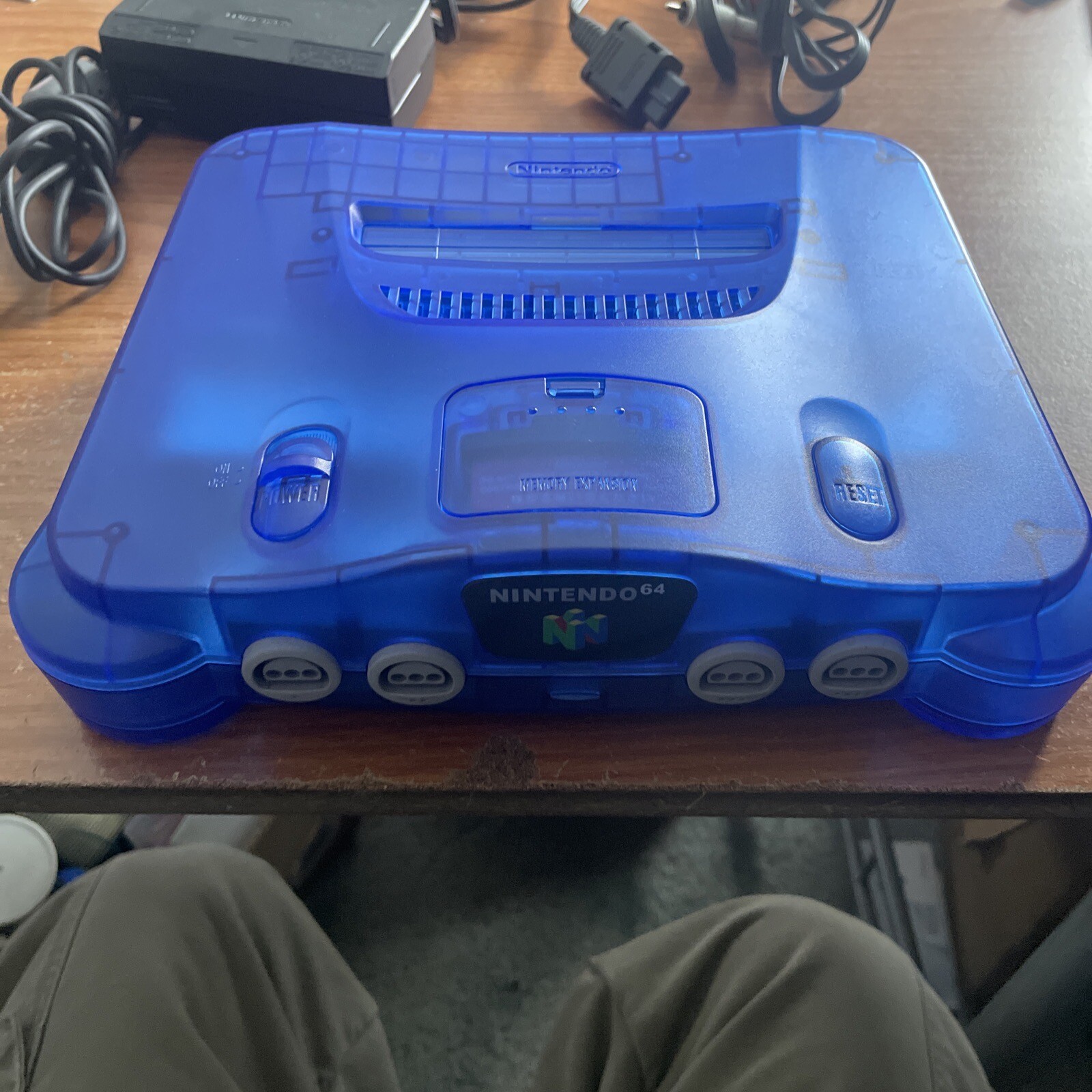 Nintendo 64 N64 Limited Clear Ocean Blue Custom Console