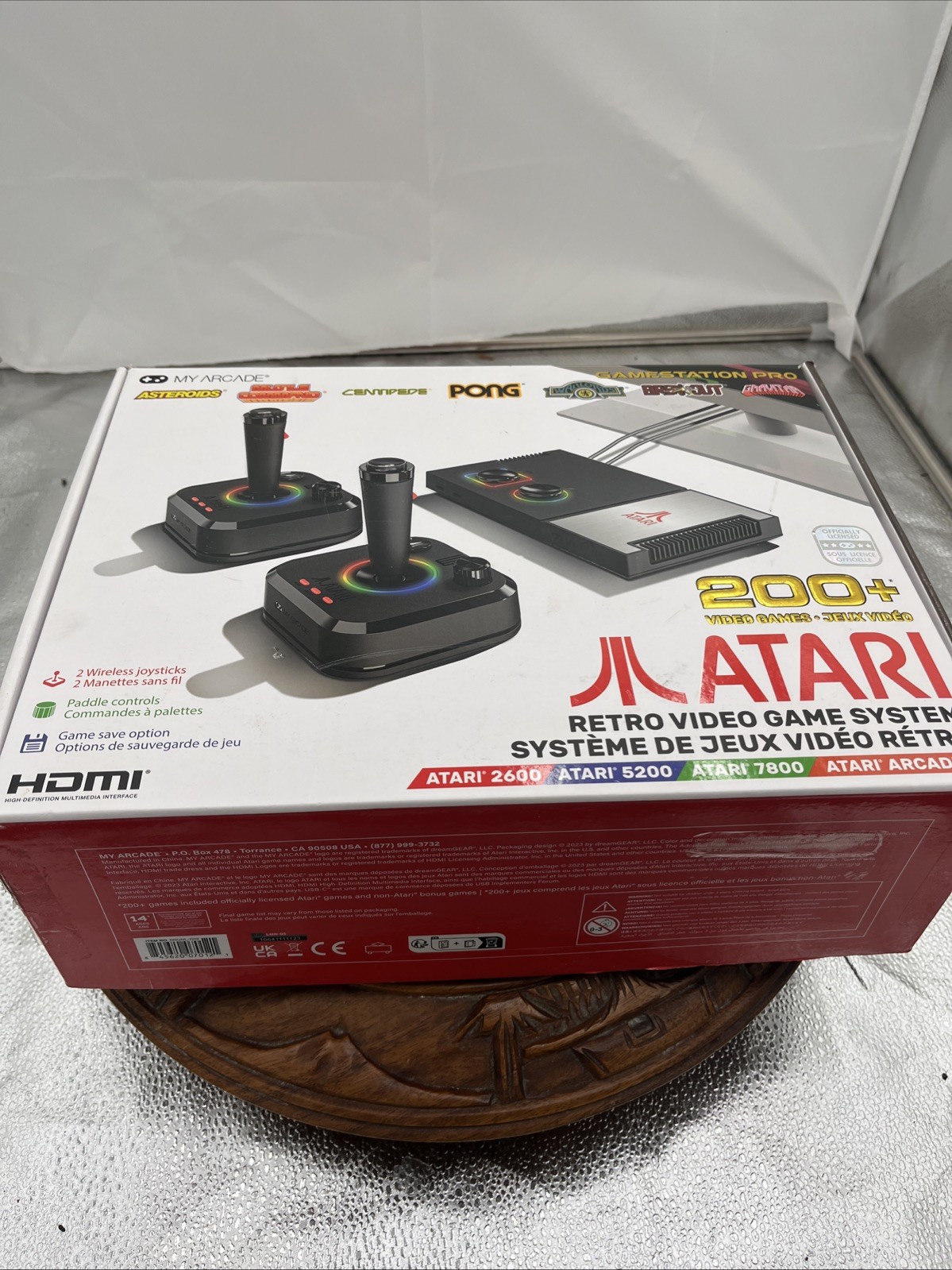 My Arcade Atari GameStation Pro HDMI Console Games 7000 – 2 Wireless Controllers