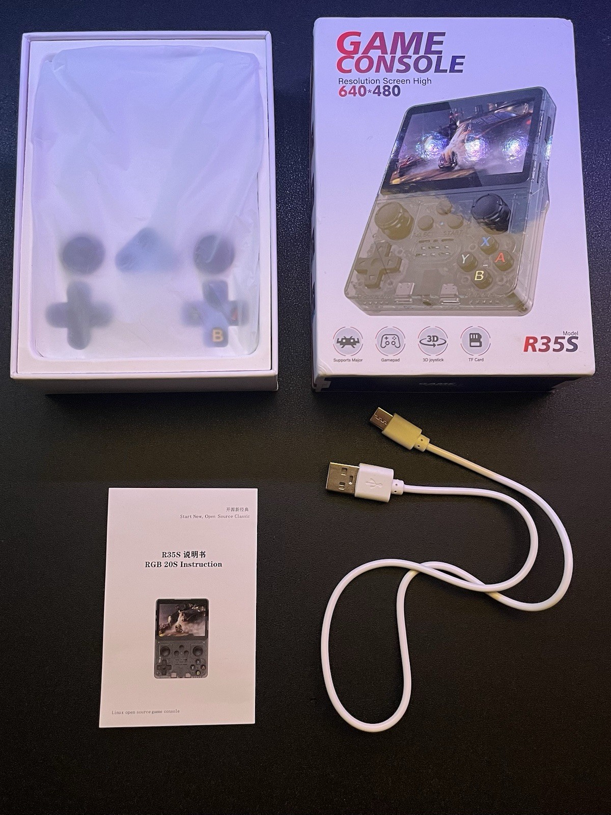 Handheld Gaming Lot: MiyooMini+, R35S, DS, 3DS, Riot, COD