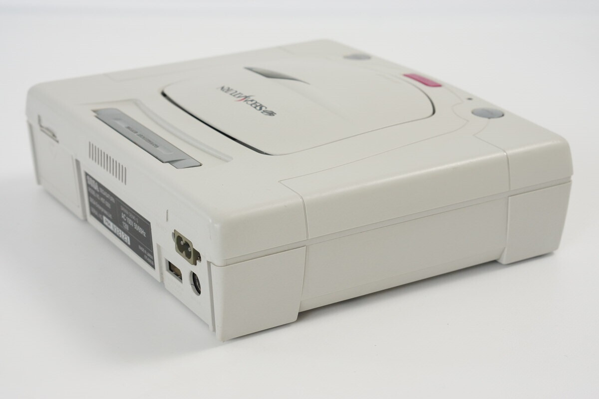 Sega Saturn WHITE Console Boxed HST-3220 Tested System -NTSC-J CD- B63045529