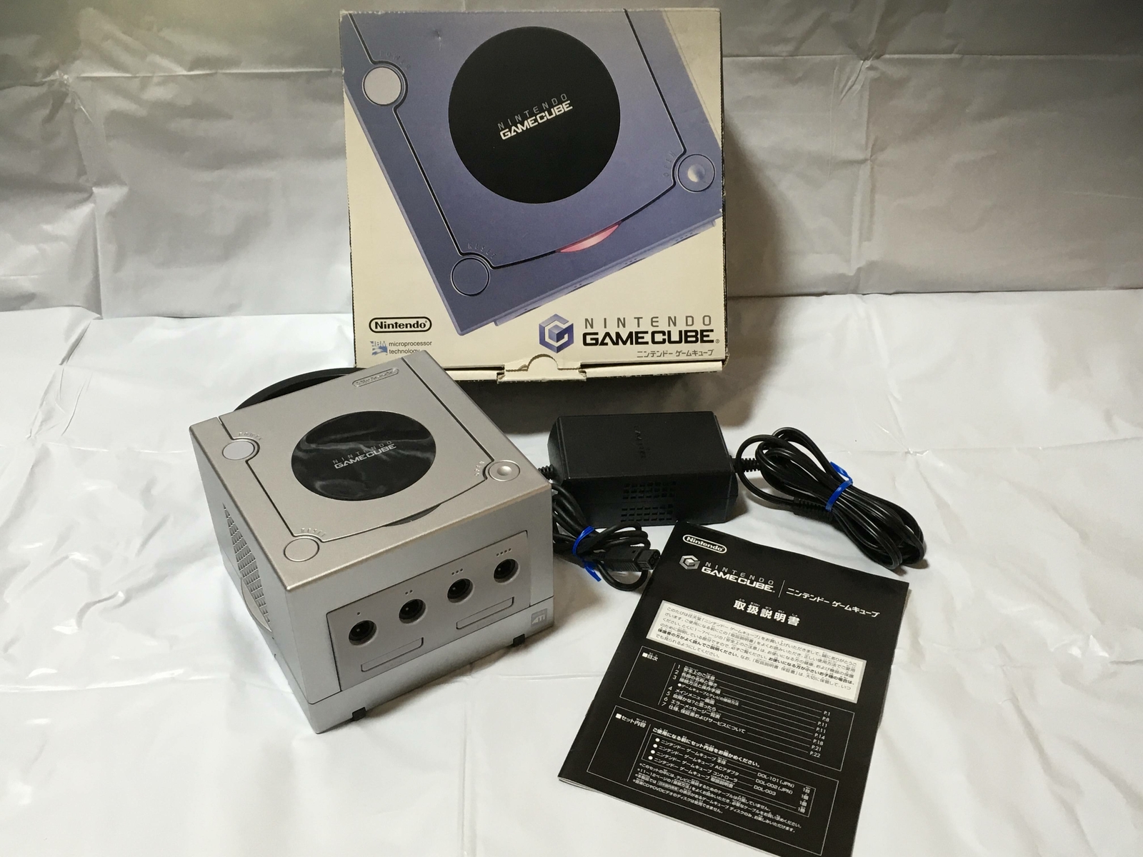 Nintendo Game Cube Silver Console DOL-001 Japan GC Working Tested by FedEx