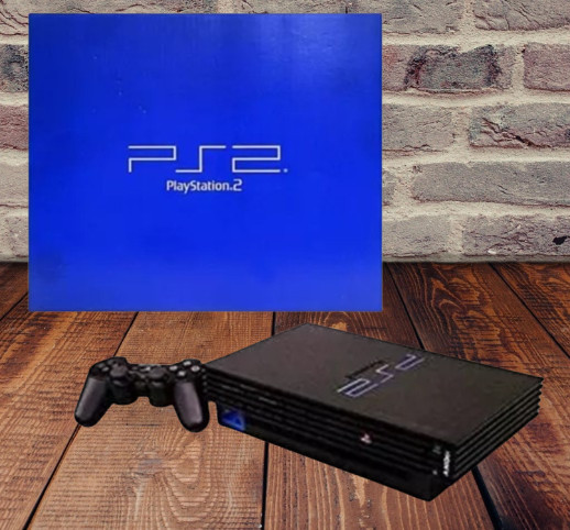 Sony PlayStation 2 PS2 Black SCPH-30000 Console Complete Boxed Tested Used Japan