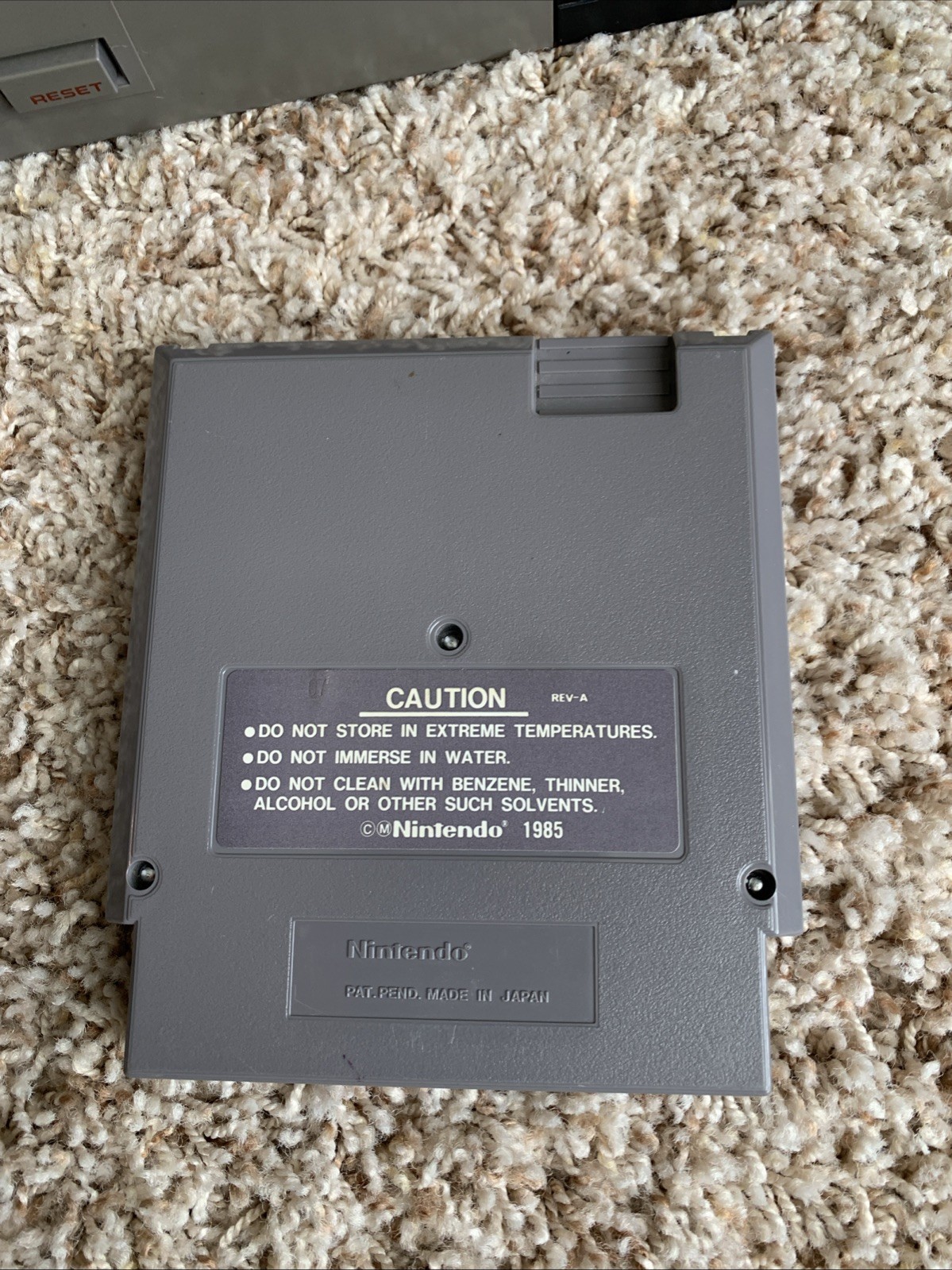 Original Nintendo NES Console w/ Super Mario Duck Hunt Game ONLY! Works – READ!