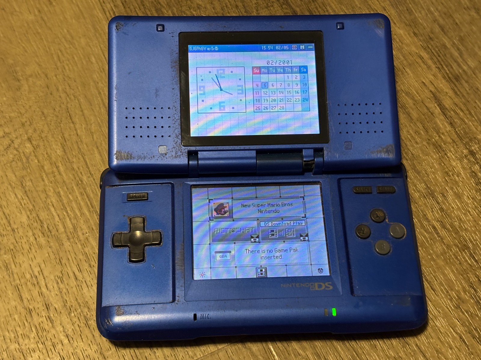 Nintendo DS Original Cobalt Blue Handheld Console System Authentic