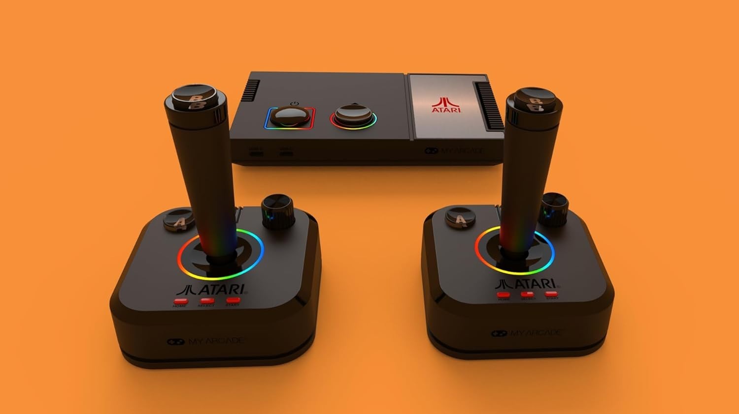 Retro Atari Game Station Pro: Multiplayer Console with RGB Lights & 200+ Titles