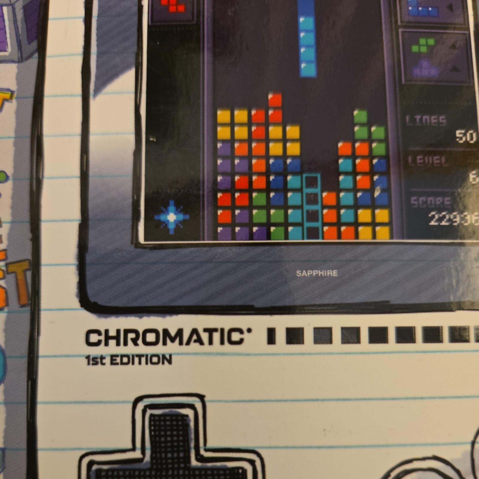 ModRetro Chromatic 1st Edition GameStop Exclusive Grey with Tetris
