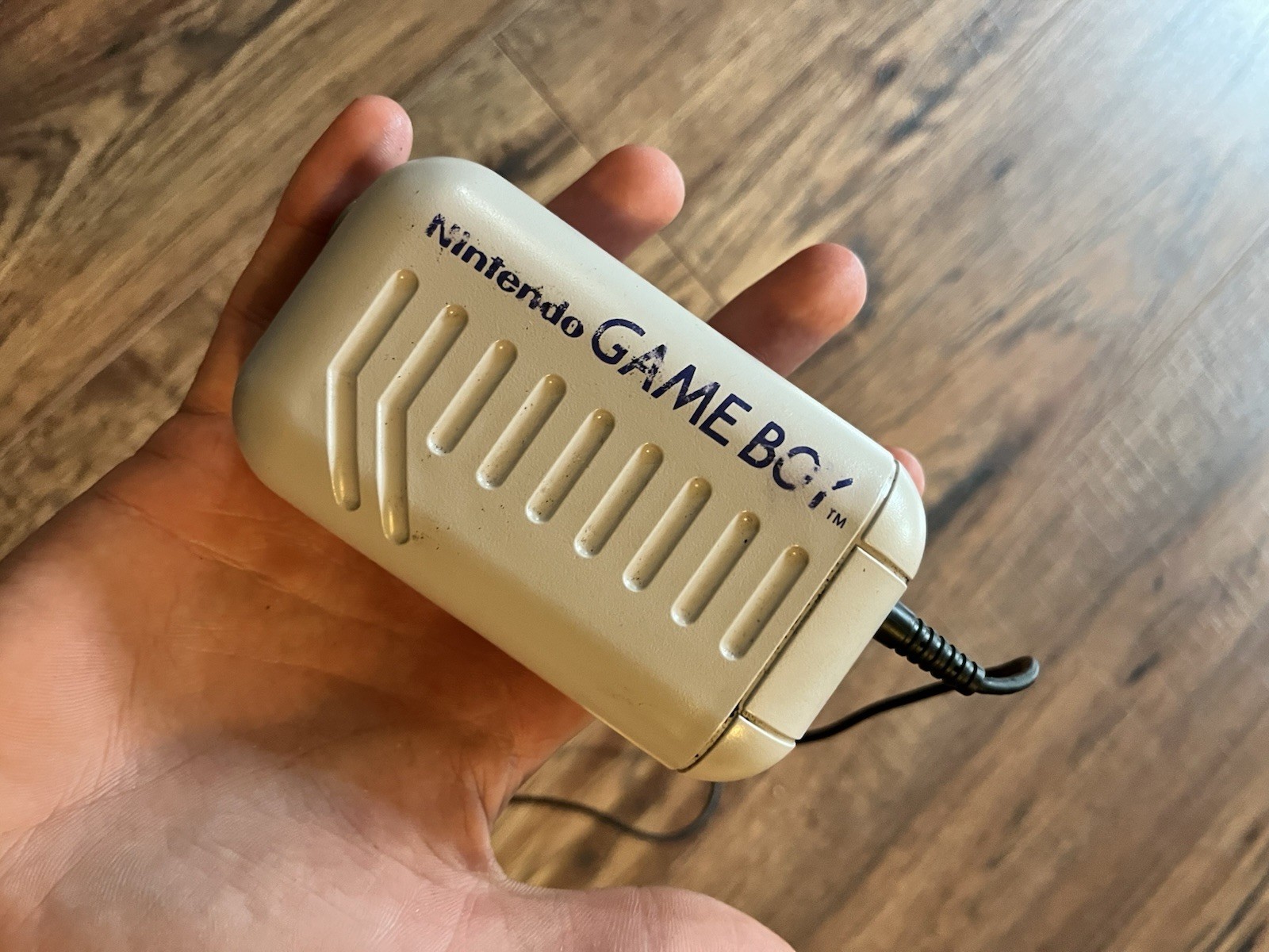 1989 GameBoy Original + OEM Ac Power Rechargeable Battery Pack Untested Bundle