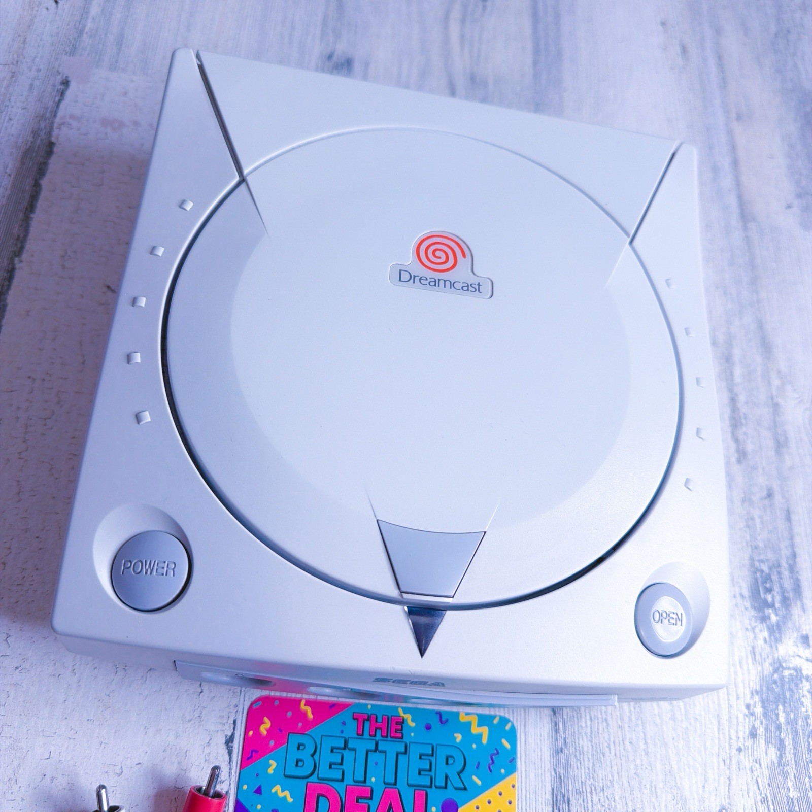 Sega Dreamcast Console Console Gaming System White HKT-3020 Bundle