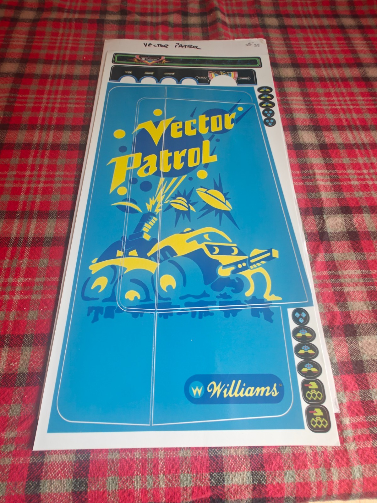 Vectrex Console VectrexWraps VectorPatrol, 1st Edition 35/35 Limited Rare 2014
