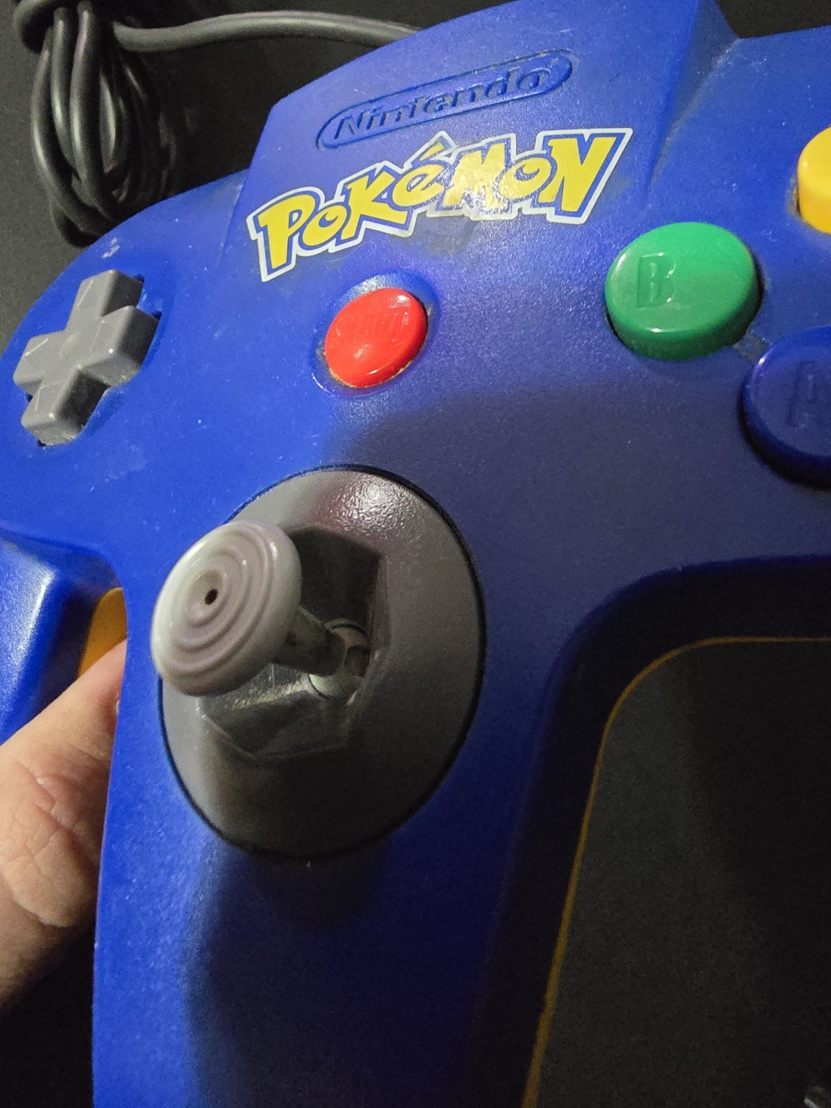 Nintendo 64 Blue & Yellow Pokemon Controller Good condition