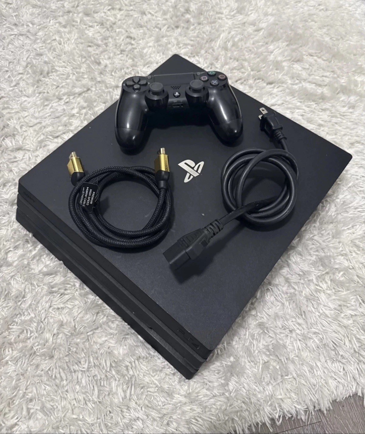 PlayStation 4 Pro W/ Controller, Powercord, & HDMI Adapter