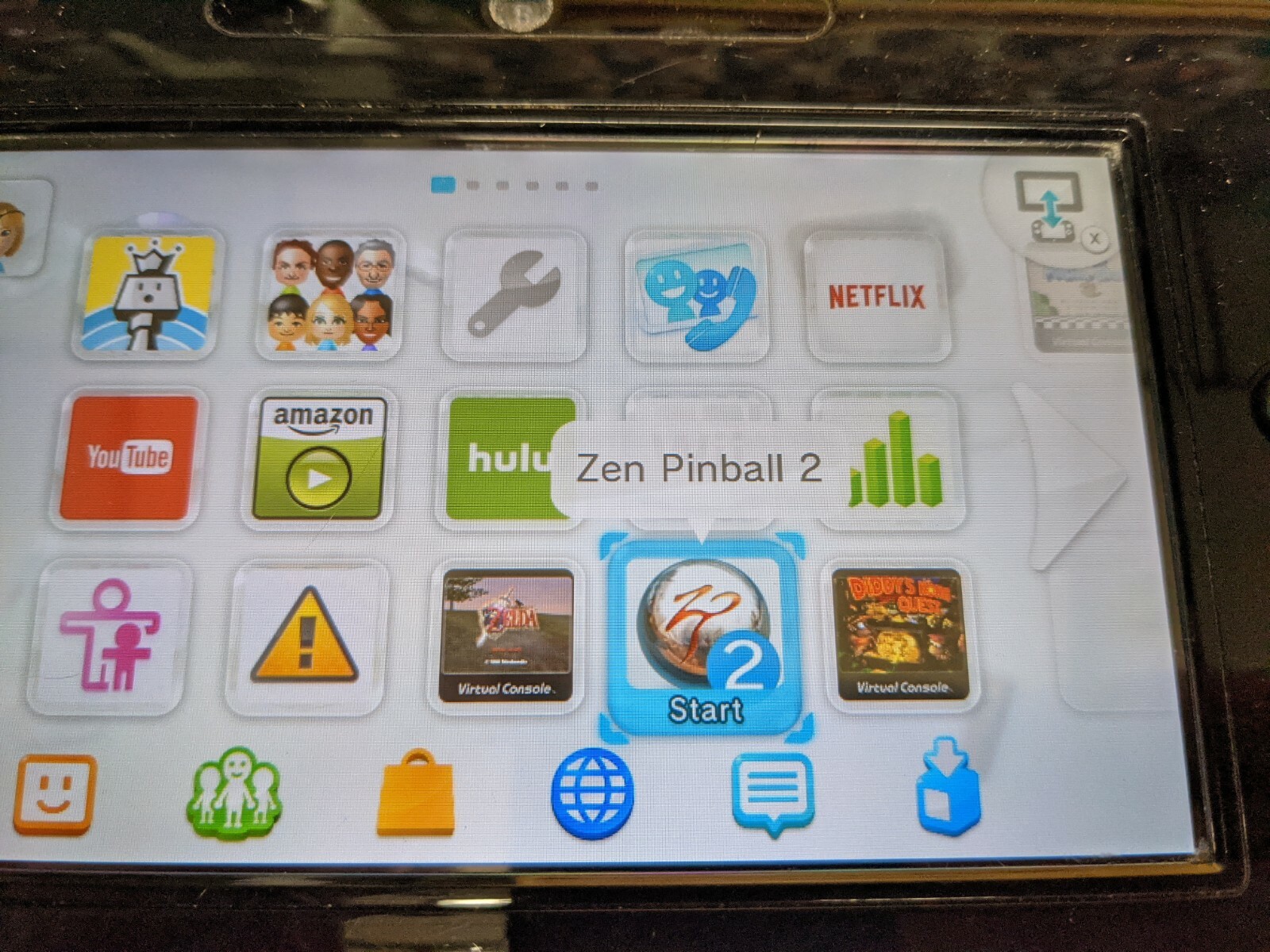 Nintendo Wii U 32GB Black Console & Gamepad WUP-101(02) Tested with Games Zelda
