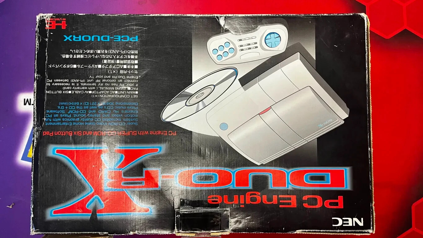 Used PC Engine Duo-RX Japanese Game Console CIB Tested and Works See Description