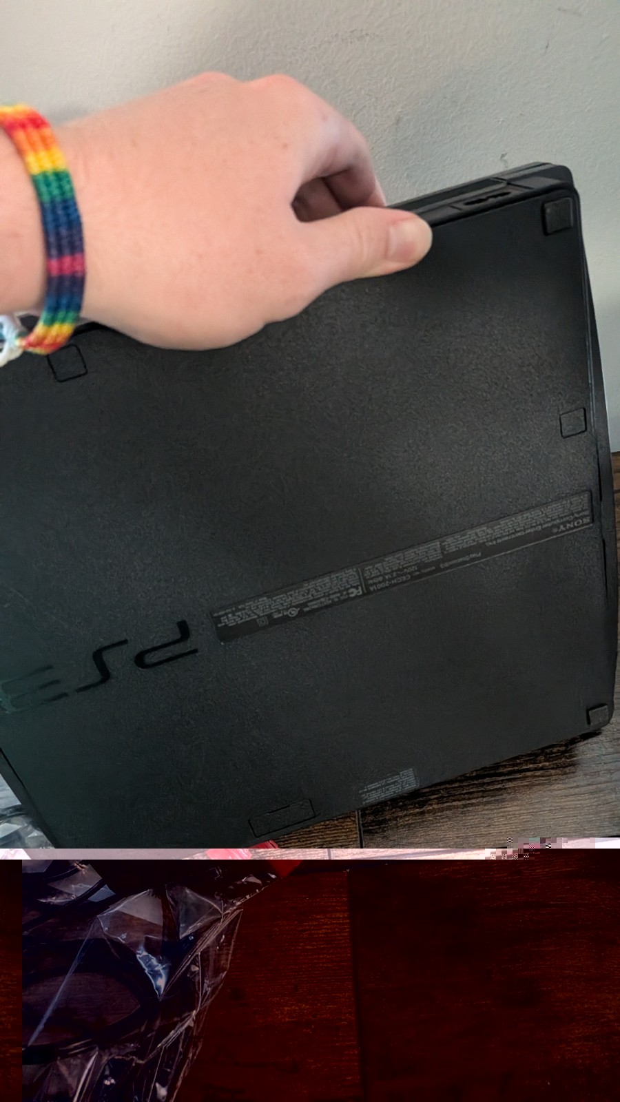 Sony PlayStation 3 PS3 Slim CECH-2001A 160GB Console + Cords Tested Working OEM