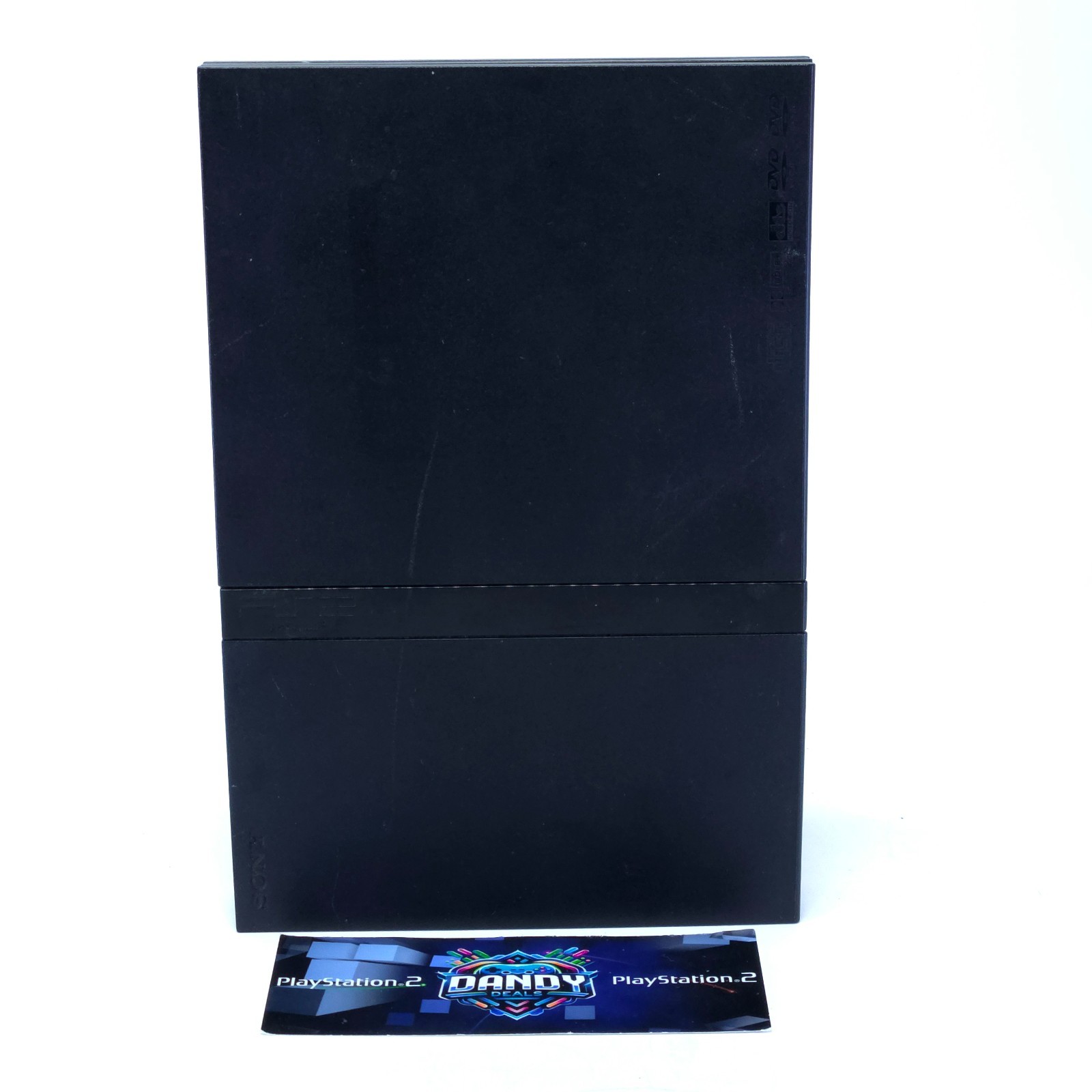 PS2 Console Slim Playstation 2 Black System W/ 2 Controllers + Memory Card