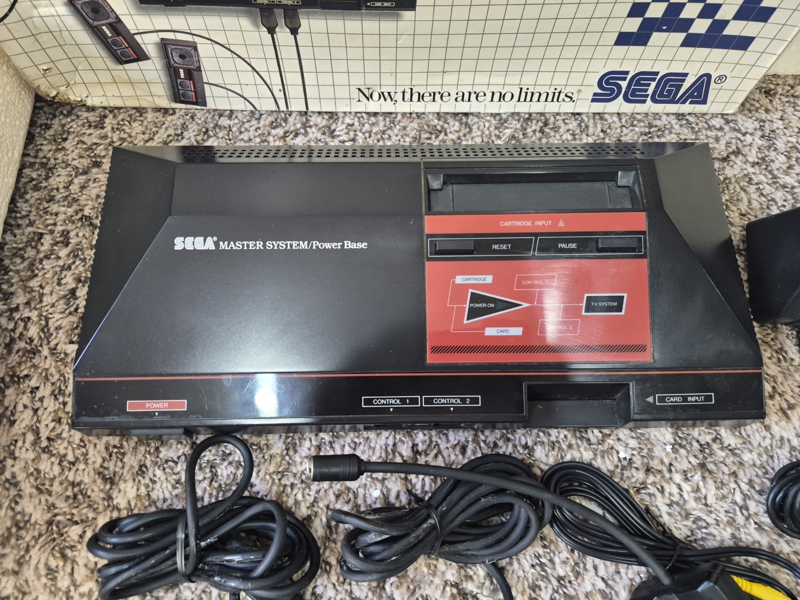 Sega Master System Console Complete in Box CIB TESTED WORKING