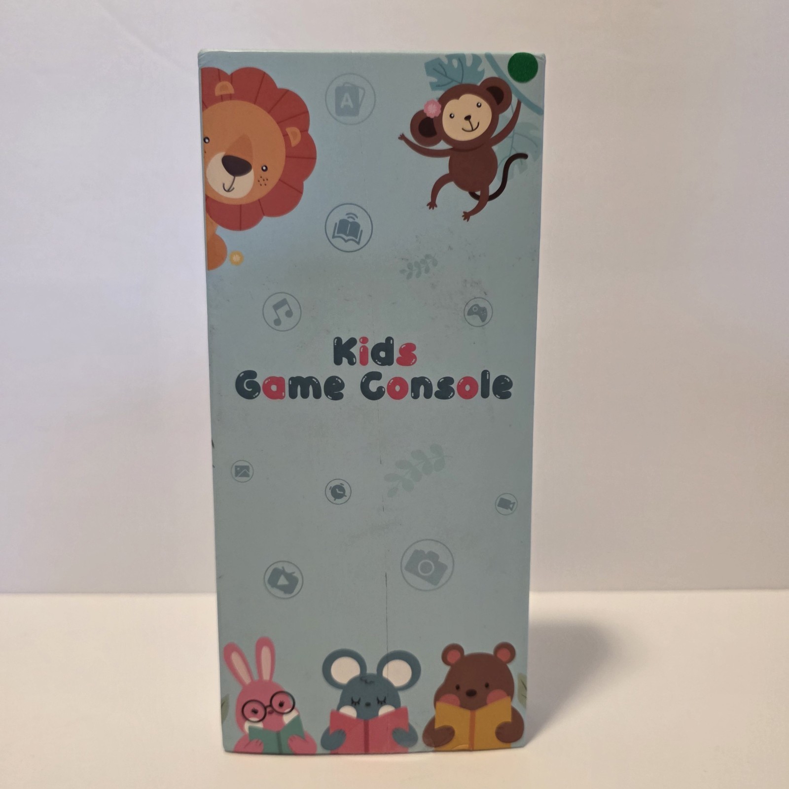 Kids Game Console -Camera- Slim Device – Green Dinosaur Graphic
