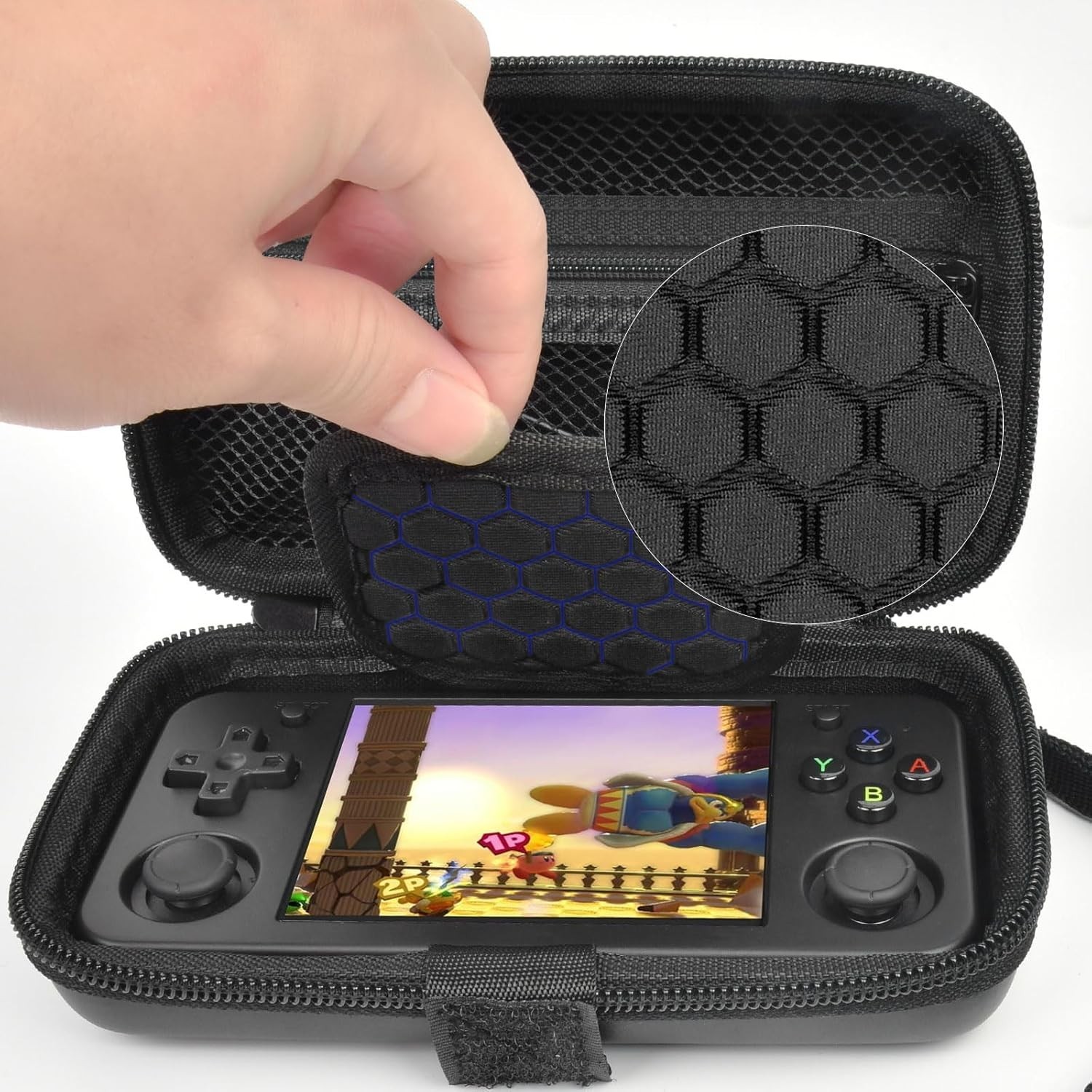 Case Compatible with RG35XX H Retro Game Console, Handheld Emulator Gaming Playe