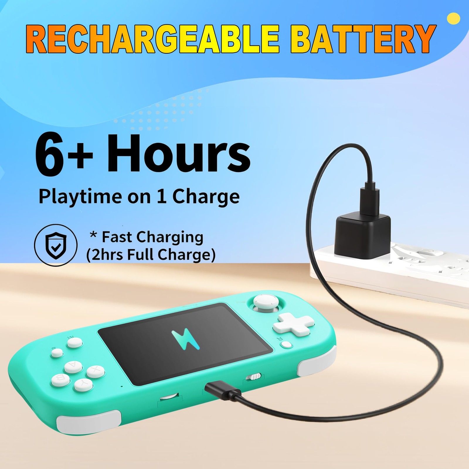 Handheld Game Console for Kids with 3.5” IPS Screen 139 Preloaded 32 Bit Ele…