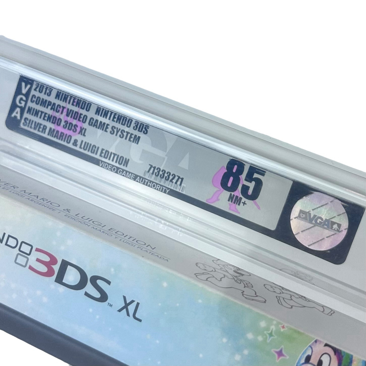 New Nintendo 3DS XL Silver Mario Luigi Dream Team Edition Console VGA 85 Graded