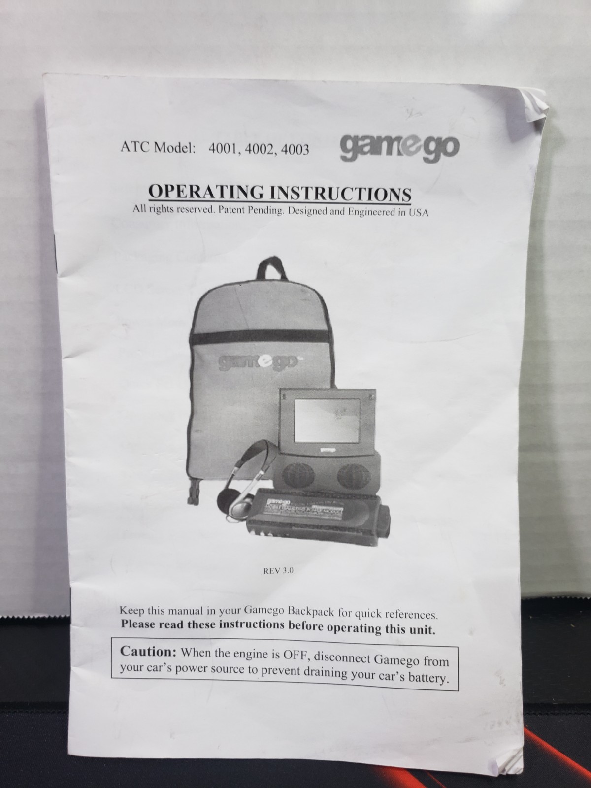 Gamego Deluxe 4001 ATC, Video Games Mobile Screen, Multi-use Lcd Tested!