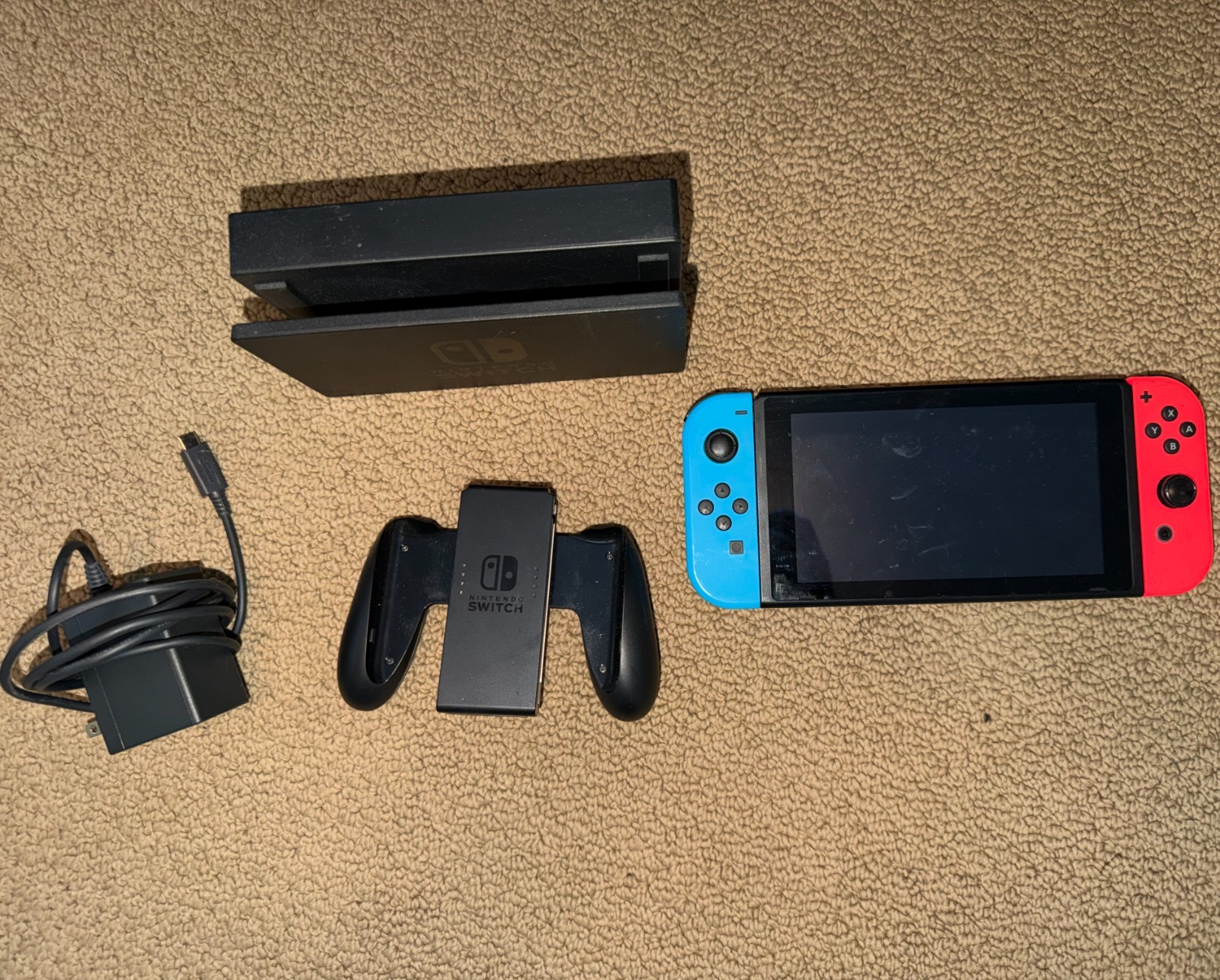 Nintendo Switch 32GB Gray Console with Neon Red and Neon Blue Joy-Con