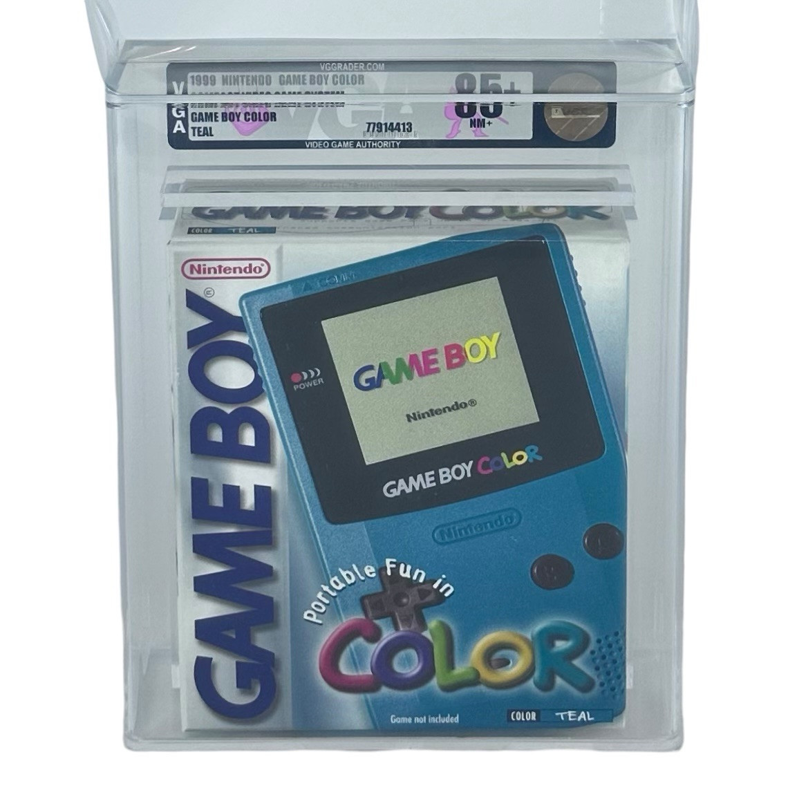 New Gameboy Color Teal Green Factory Sealed VGA 85+ Gold Graded