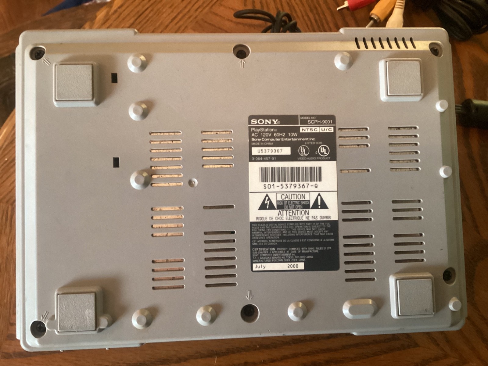 PlayStation 1 Console SCPH-9001 System Bundle Tested in Video Memory Card Game