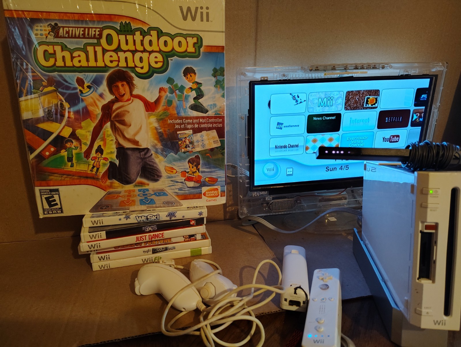 nintendo wii console bundle lot Outdoor Challenge New In The Box