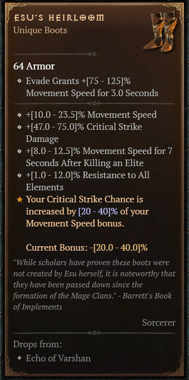 DIABLO 4🔥SEASON 8🔥❄️Sorcerer Unique Items❄️
