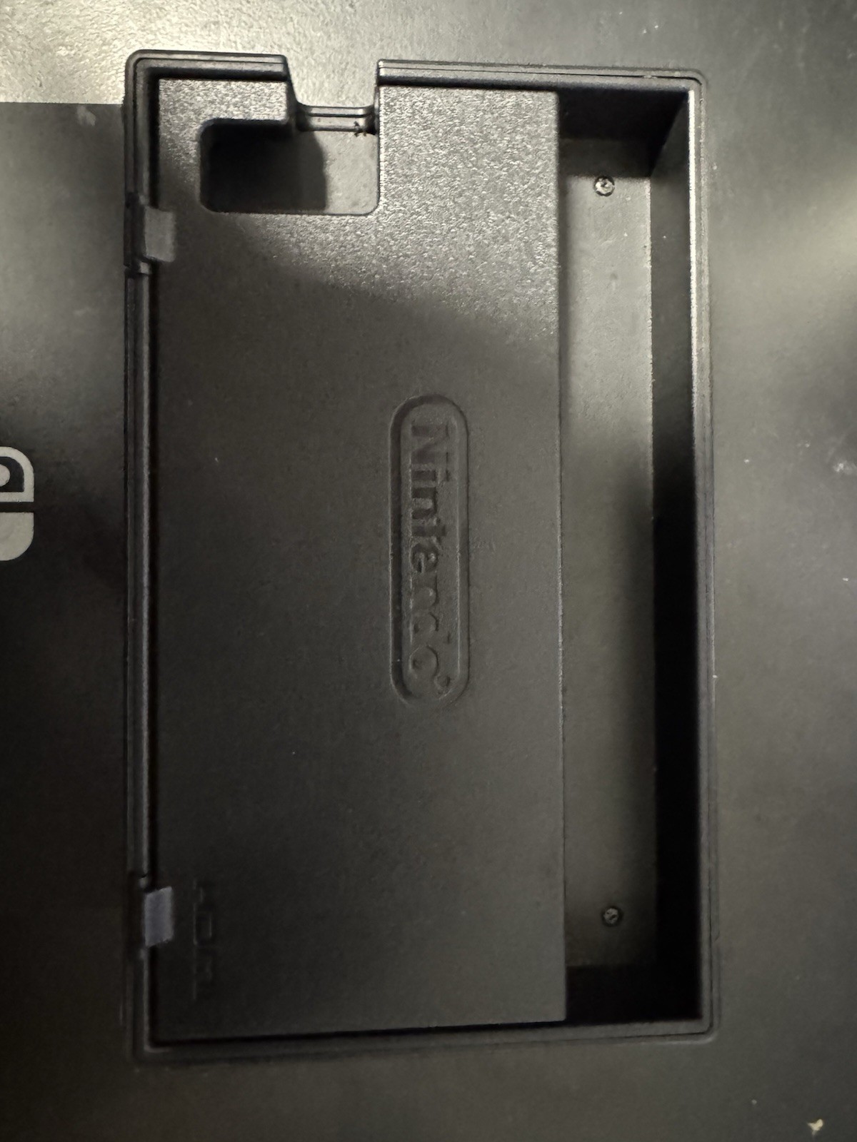 Nintendo Switch HAC-001 Console Only With Dock Black Tested Powers On No Joy-Con