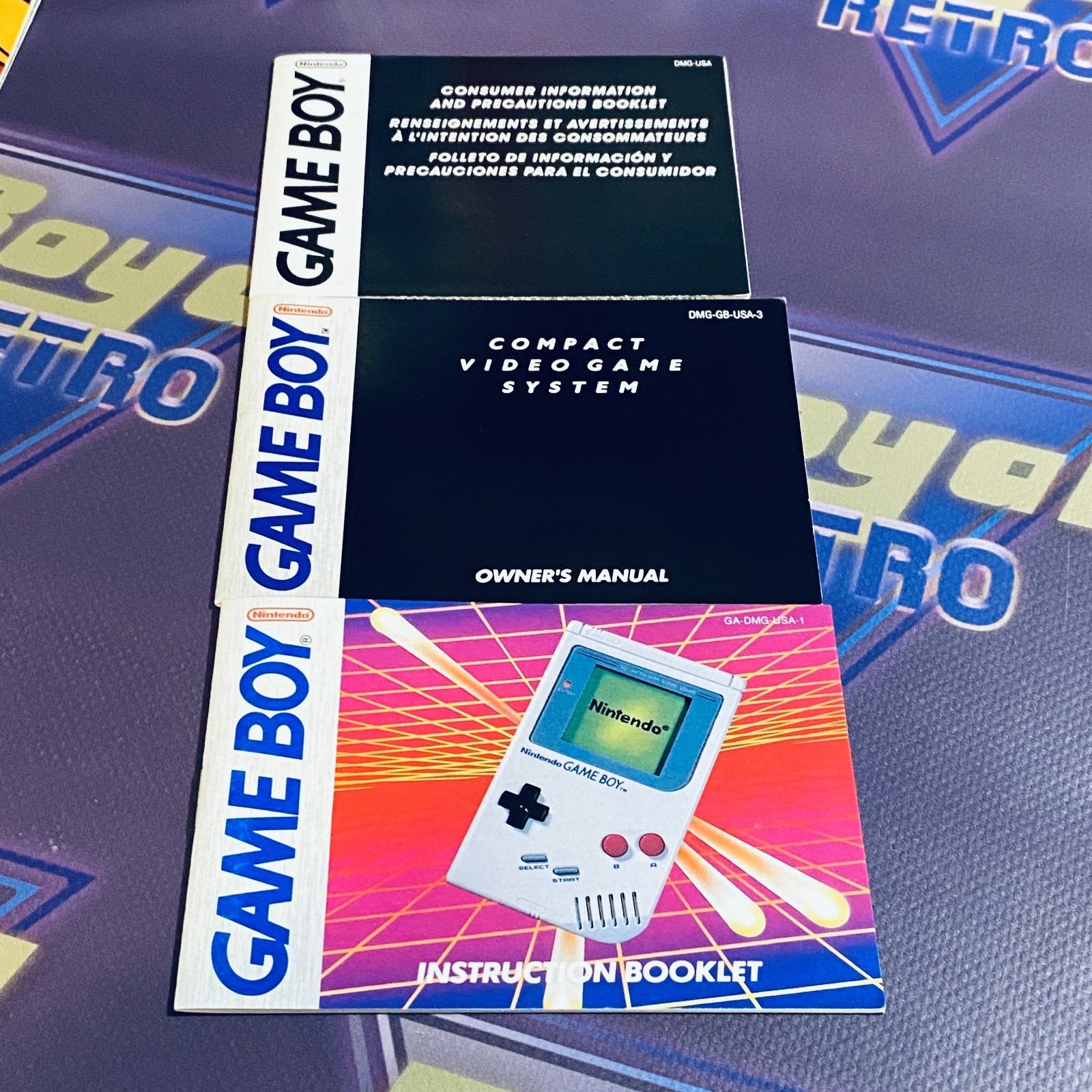 Original Nintendo Game Boy DMG-01 Handheld System Complete in Box CIB