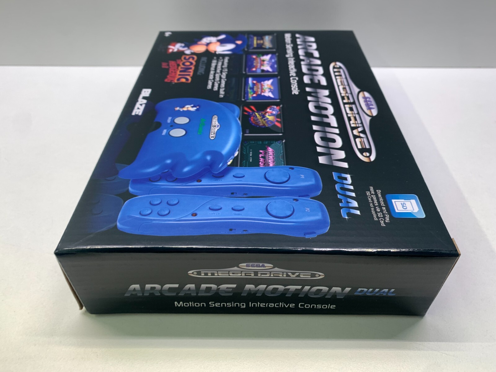 SEGA MEGA DRIVE ARCADE MOTION DUAL BLAZE CONSOLE – 37 GAMES INCLUDED – NEW