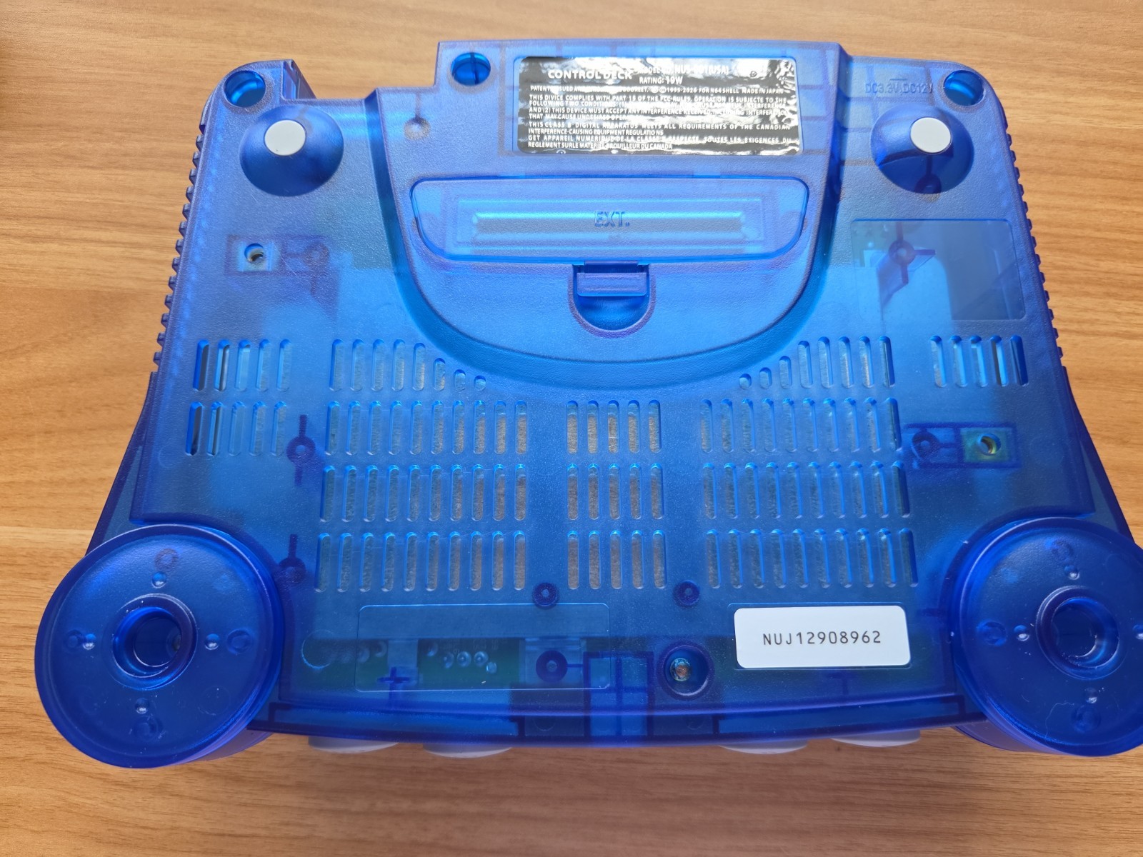 N64 Nintendo 64 clear Blue Funtastic Console Re-Shelled Region Free