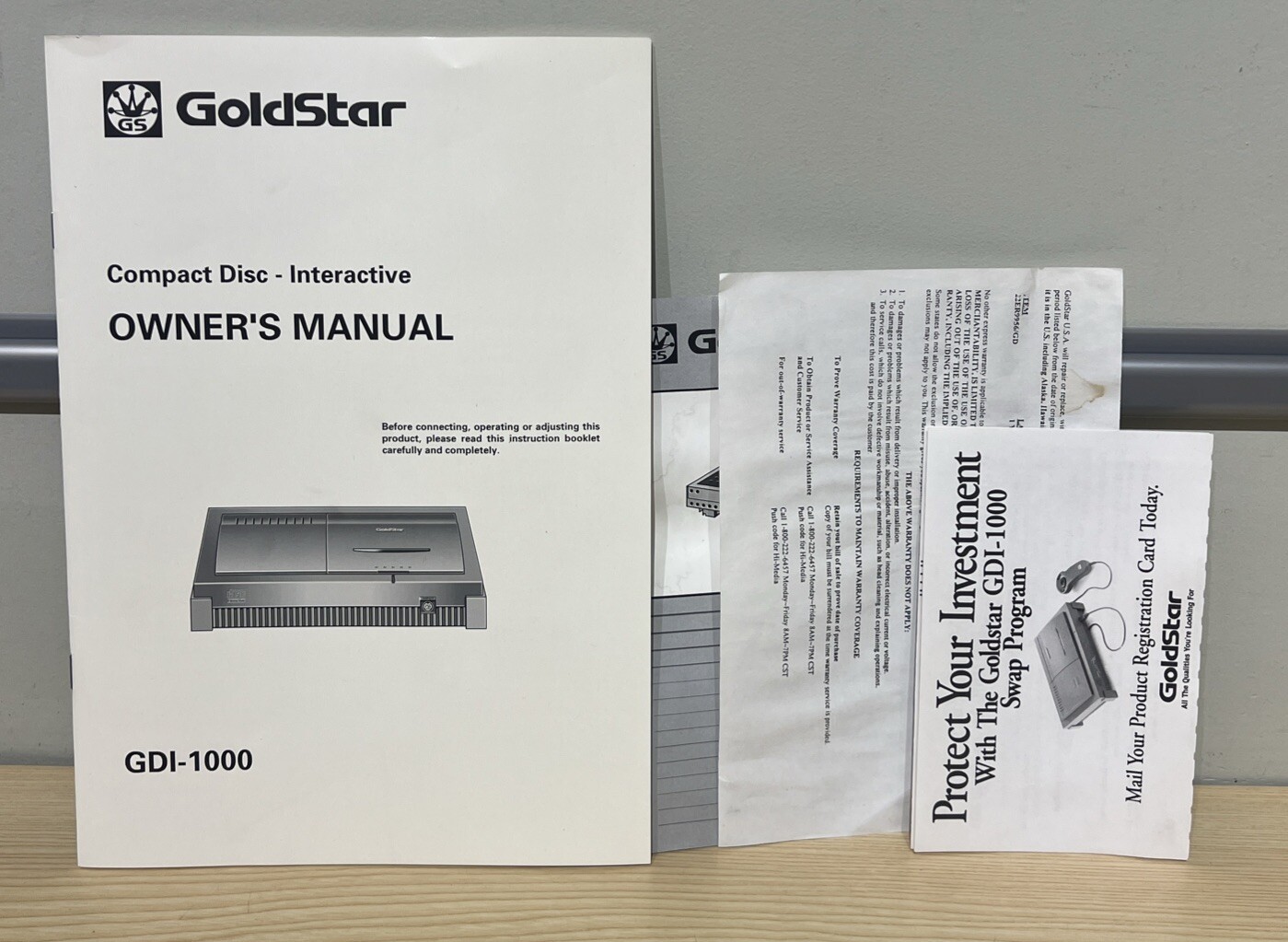 Goldstar GDI-1000 Console (Philips CD-I 450) – Tested – Authentic – COMPLETE