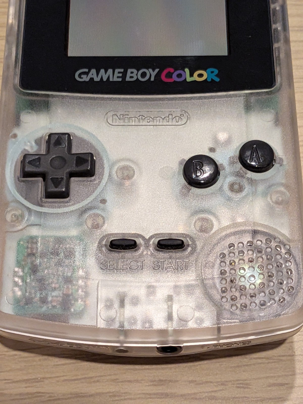 Nintendo Game Boy Color Clear Console Japanese Boxed Tested + Pokemon Yellow