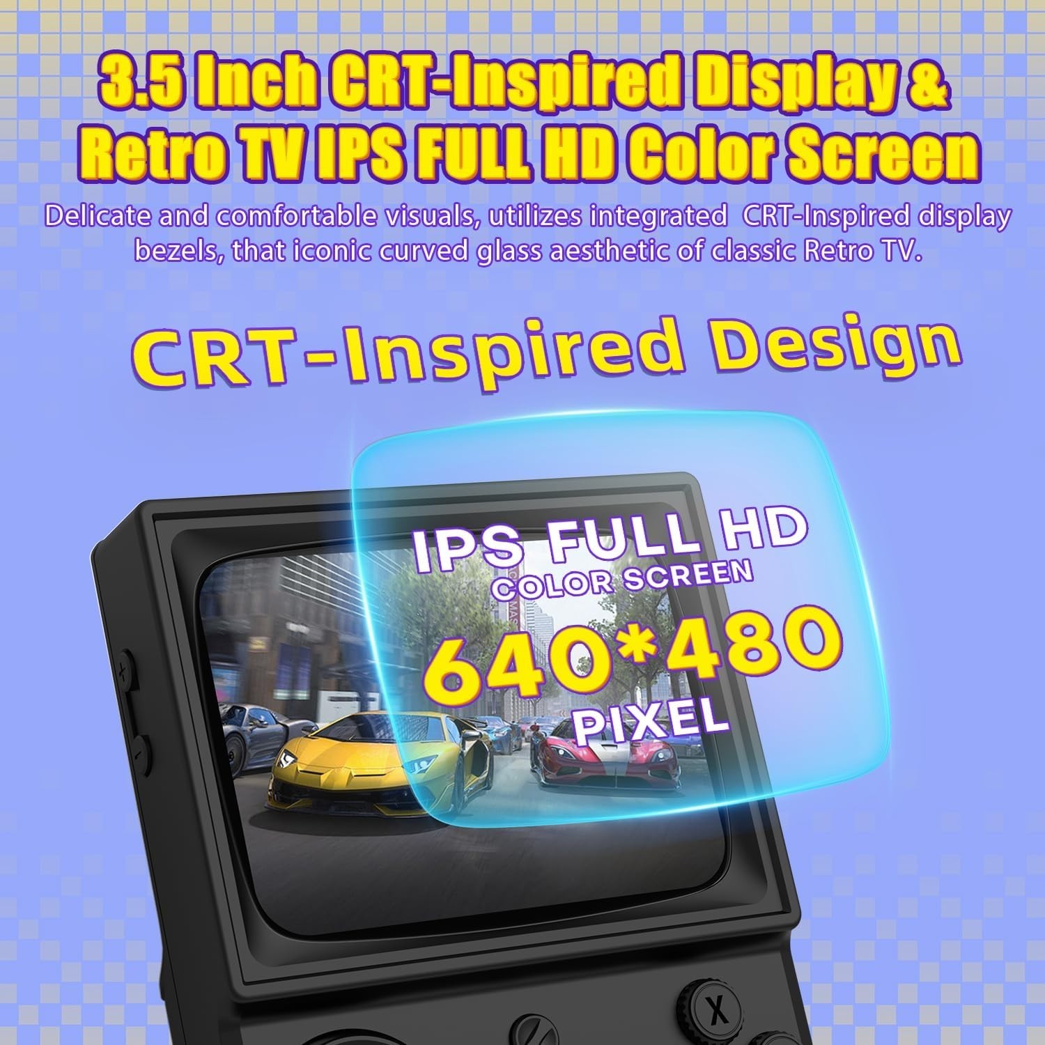 Portable R36T Retro Gaming Console – 3.5” Screen, 3500mAh Battery Life