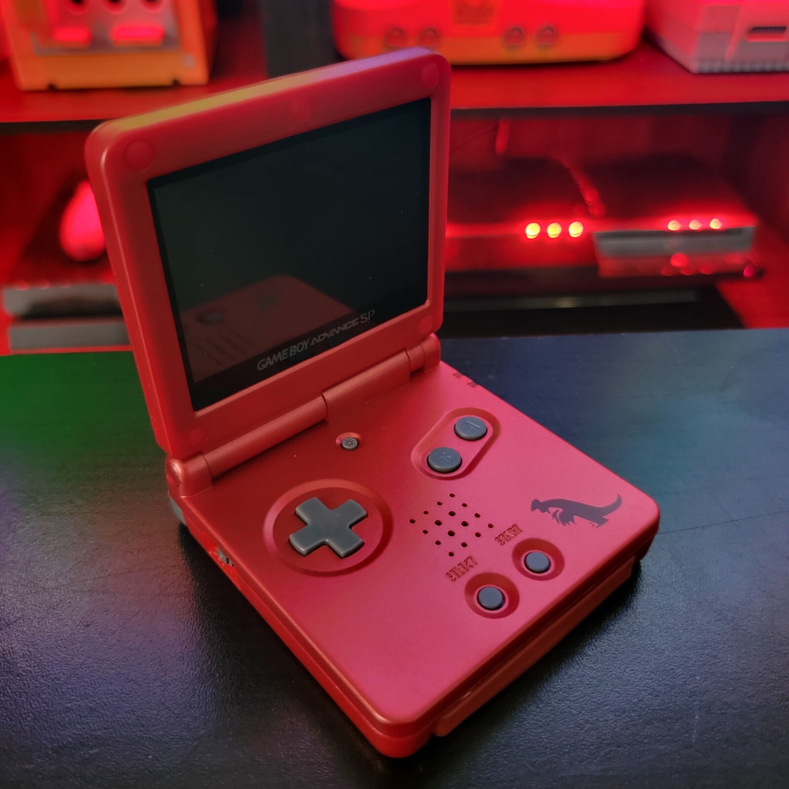 Red Nintendo Game Boy Advance GBA SP IPS MOD Adjustable Brightness – Groudon