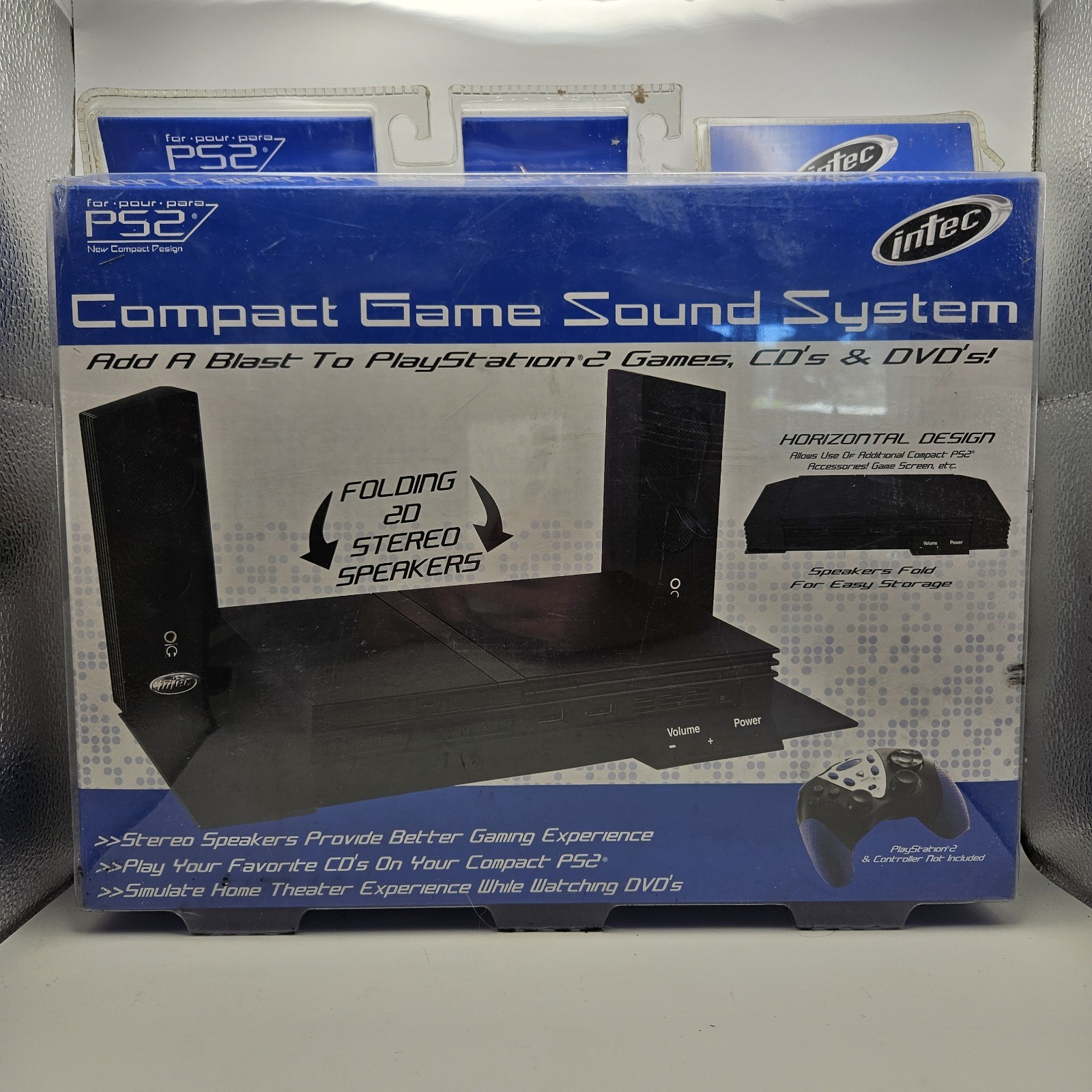 Intec Compact Game Sound System For PS2 (Playstation 2), Brand New Sealed *Read*