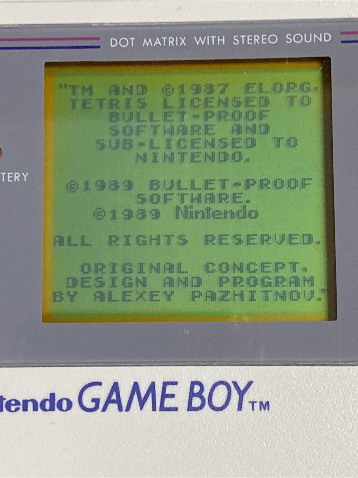 Gray 1989 Nintendo GAME BOY DMG-01 TETRIS Light Boy Cleaning Kits Case etc.